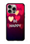 Protective Case Anti Scratch Shock Proof Bumper Cover For iPhone 15 Pro Max Be Happy