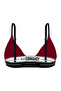 Women'S, Underwear Set, (Cotton Triangle Bra- Boxer), Burgundy - 5
