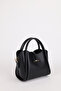 Women's Gold Accessory Detail Three-Compartment Design Hand and Shoulder Bag with Removable Makeup Bag Roma - 2