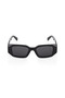 Gini Unisex Black Rectangular Sunglasses - 3