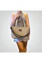 Crossbody Shoulder Bag - Beige Waxed Canvas Medium Size Satchel Bag - 5