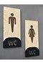 Oak Series Natural Vertical Wc Self-Adhesive Orientation Set - 2