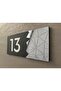 Smoked Mirrored Door Number Self Adhesive Practical with Tape on the Back 20X10 -13 - 2
