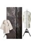 Clothes Steaming Stand with Incense Burner, Bakhoor Holder, Garment Hanger (BLACK) - 3