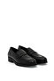 Black Leather Casual Shoes 50300059-Vr046