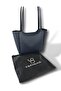Black Gray Women's Scarf Zipper Closure Shopper Hand and Shoulder Bag
