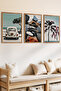 3 Piece Peaceful Moments Themed Wooden Frame Look Mdf Painting Set - 2