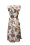 Embroidery Detail Patterned Orange Dress - 5