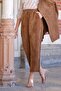 Women's Brown Corduroy Trousers - 7