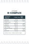 B-Complex Vitamin 60 Tablets - B1, B2, B3, B5, B6, B12, Folic Acid, Biotin, Choline, Inositol - 4