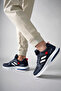 Pedro Knitwear Detailed Comfortable Navy Blue Men's Sneaker