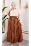 Wrinkled Linen Skirt