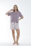 Women's Cotton Lycra Short Sleeve Shorts Suit 17289 - 5