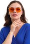 Unisex Vintage Orange Sunglasses