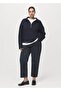 Sweatshirt with Zipper Throat - 5