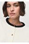 Contrast Cotton Cardigan - 8