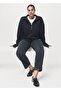 Sweatshirt with Zipper Throat - 7