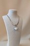 Venetian Pearl Heart Necklace Italian Chain |   Mother's Day Gift |   Woman - 5