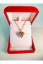 Zircon Stone Heart Necklace in Luxury Velvet Box Pink |   February 14 Valentine's Day Gift |   Woman - 4