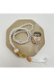 Oyster Boxed Special Cream Zikirmatik and Prayer Beads Set Gift Mevlüt Quran Umrah and Hajj Gift - 3