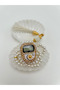 Oyster Boxed Special Cream Zikirmatik and Prayer Beads Set Gift Mevlüt Quran Umrah and Hajj Gift
