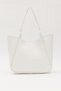 White D30 Snap Fastener Single Strap Modern Large Volume Daily, Business and School Women's Shoulder Bag