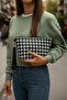 Women's Crow's Feet Pattern Travel Cosmetic Beach Makeup Clutch Hand Bag Organizer Makeup Bag - 2
