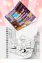 Bold and Easy Anime Style Living Rooms - 20X20 cm Large Painting Book, for Kids and Adults - 3