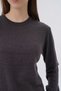 Brown 100% Organic Cotton Crew Neck Knitwear Sweater Blouse - 7
