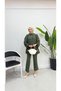 Women's Ruffled Skirt Hijab Tunic Pants Set-Brc1316 - 3