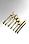 Marbella Full Gold 12-Person 84-Piece Boxed Cutlery Set - 3