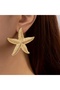 Gold Starfish Earrings - 2