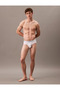 Men's Brand Logo Elastic Band Suitable for Daily Use White Boxer Lv00Nb4388 100 - 6