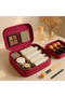 Fuchsia - 4 Compartment Makeup Bag| Care Travel Makeup Cosmetic Organizer Bag