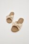 Beige Bowknot Women's Slippers Non-Slip Sole Pool Sea Beach Slippers (Narrow Fit) - 7