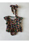 Baby Girl 100% Cotton Fabric Ruffled Dress and Headband - 4