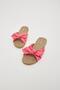 Fuchsia Bowknot Women's Slippers Non-Slip Sole Pool Sea Beach Slippers (Narrow Fit) - 7