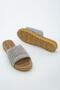Gray Open Front Straw Knitted Outdoor and Home Slippers - 9