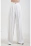 White Wide Leg Pants - 3