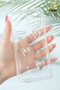 Galaxy S20 Fe Case 3D Heart Pearl Design Pattern Clear Silicone Cover with Camera Protection - 2