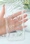 Galaxy A50/A30S Case 3D Heart Pearl Design Pattern Clear Silicone Cover with Camera Protection