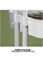 4-Tier Kitchen Rolling Cart, Utility Storage Trolley Cart with Wheels, Laundry Waterproof Cart, Mobi - 6