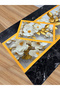 Luxury Tableware – 3D Flower and Gold Leaf Pattern Runner & Supla Set - 3