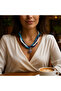 Amethyst Agate Turquoise 3 Row Necklace Protection and Communication Strengthening Necklace - 3