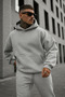 3-Ply Combed Cotton Hooded Oversized Sweatshirt