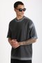 Washed Oversized Vintage Men's T-Shirt, Men's T-Shirt - 7