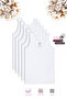 Özkan 1605 5-Pack Girls' 100% Cotton Ribbed Collar with Lace Detail, Flexible, Comfortable, Thick Strap a