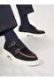 Alves Men's Genuine Leather Handmade Navy Blue Casual Shoes - 8