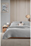 Light Gray Double 240X250Cm Pique/Bedspread/2 Pieces 50X70Cm Pillow 4 Layer Muslin 100% Cotton