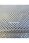 Transparent Coating Brown Mesh Chain Perforated Non-Slip Luxury Pvc Round Oilcloth Tablecloth - 3